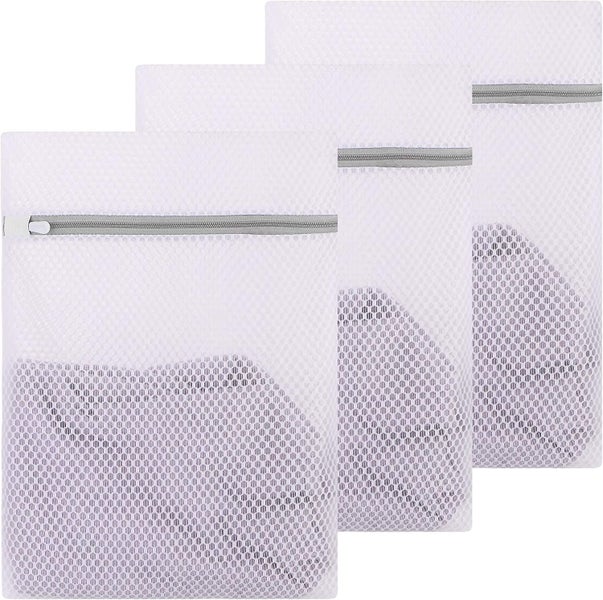 3 Pack Delicates Laundry Bags Honeycomb Fine Mesh Laundry Bags For Lingerienet Carousel 1
