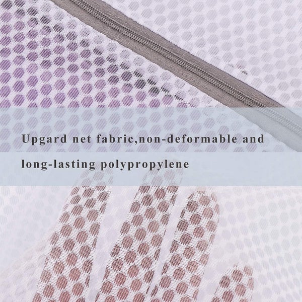 3 Pack Delicates Laundry Bags Honeycomb Fine Mesh Laundry Bags For Lingerienet Carousel 4