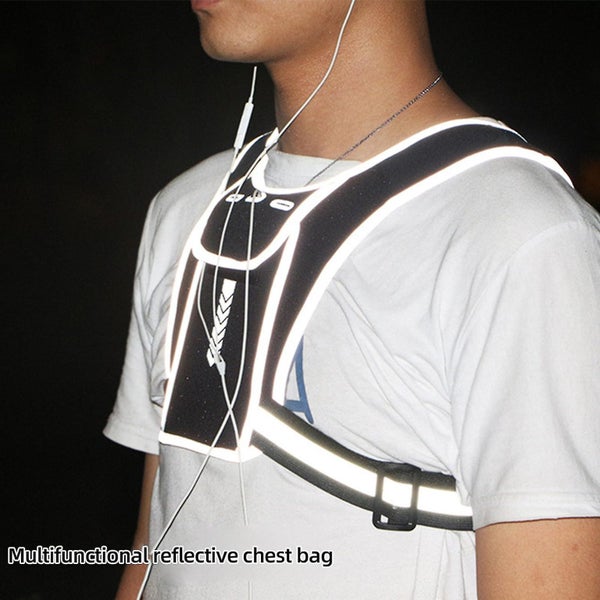 Phone Holder Vest Running Reflective Night Workout Gear For Men&women Running Carousel 5