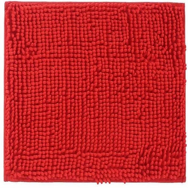 Bath Rug Super Soft Absorbent Non Slip Microfiber Chenille Carpetred Carousel 3