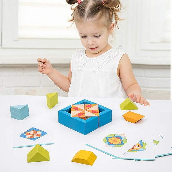1 Set Building Block Toys Building Block Toys With Cards 3d Colorful 48pcs Bri Carousel 2
