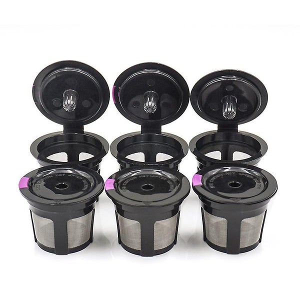 Universal Reusable K Cups For Keurig 3-pack Refillable Coffee Filters In Sleek Carousel 1
