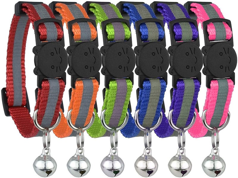 6pcs Cat Collar Random Color Carousel 1