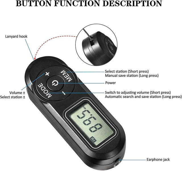 Personal Fm Walkman Radio Mini Digital Tuning Portable Radio With Headphones L Carousel 2