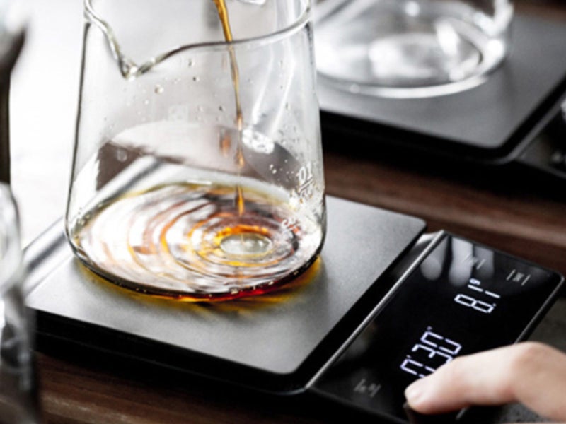 Kitchen Electronic Coffee Scale with LCD Display High-precision Weighing Tool Carousel 5