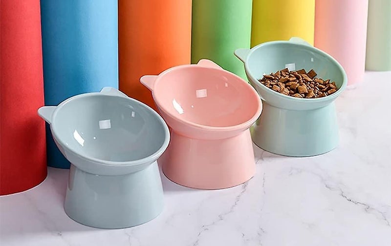 Elevated Cat Bowl For Anti-vomiting Non-slip Food And Water Bowl For Small Dog Carousel 2