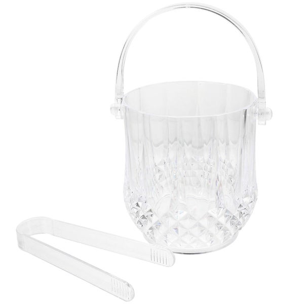 1 Set Transparent Household Ice Storage Handle Bucket Ice Storage Bucket Party Carousel 1