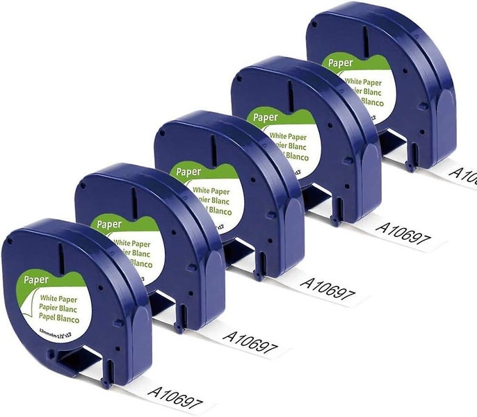 Label Tape Replacement Compatible With Dymo Letratag Refills 91330 10697 Self- Carousel 1