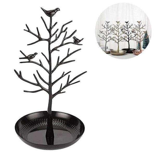 Jewelry Tree Storage Towers Alloy Bird Nest Earrings Holder Bracelets/necklace Carousel 1