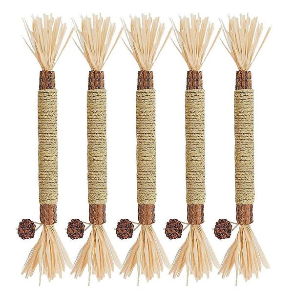 5pcs Natural Molar Stick Cat Toy Cat Chewing Toy Kitten Teeth Cleaning Edible Carousel 1