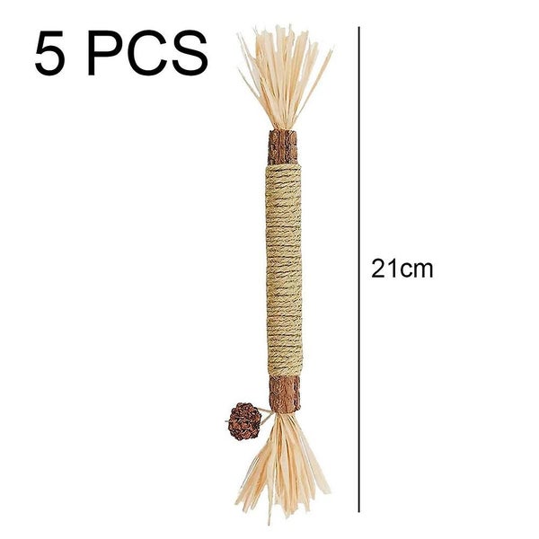 5pcs Natural Molar Stick Cat Toy Cat Chewing Toy Kitten Teeth Cleaning Edible Carousel 2