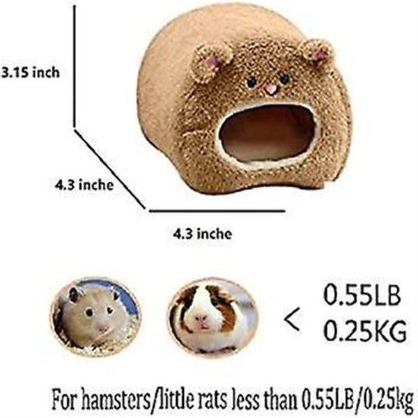 Rat Hamster Warm Bed House Cusion Fleece Hut Hanging Hammock Cute Toy Nest For Carousel 3