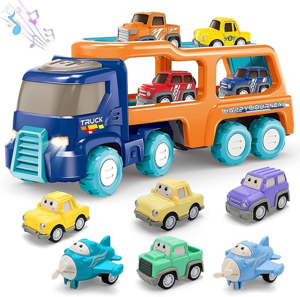 Truck Car Toys For Toddlers 7 In 1 Carrier Trucks For 3 4 5 6 Years Old Boys A Carousel 1