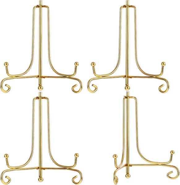 4 Packs Iron Display Stand Iron Easel Display Photo Holder Stand For Home Decor64565318242177113