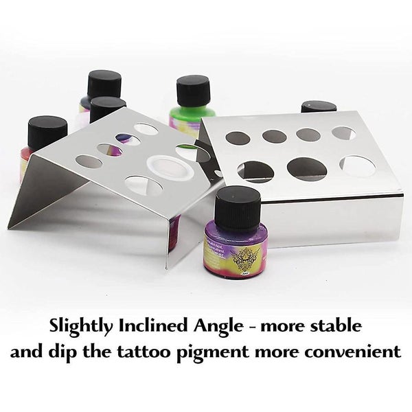 Stainless Steel 7-hole Short Tattoo Color Holder High-quality Tattoo Machine R62941446479363112