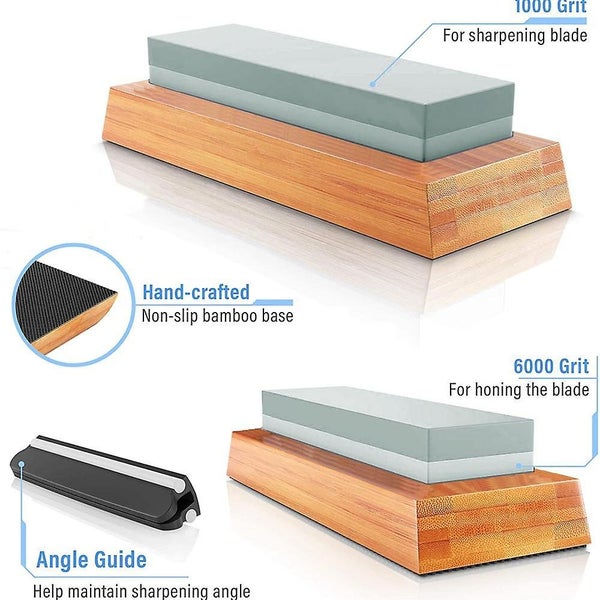 High-quality Sharpening Stone 400/1000 Grits Knife Sharpener Kit Carousel 2