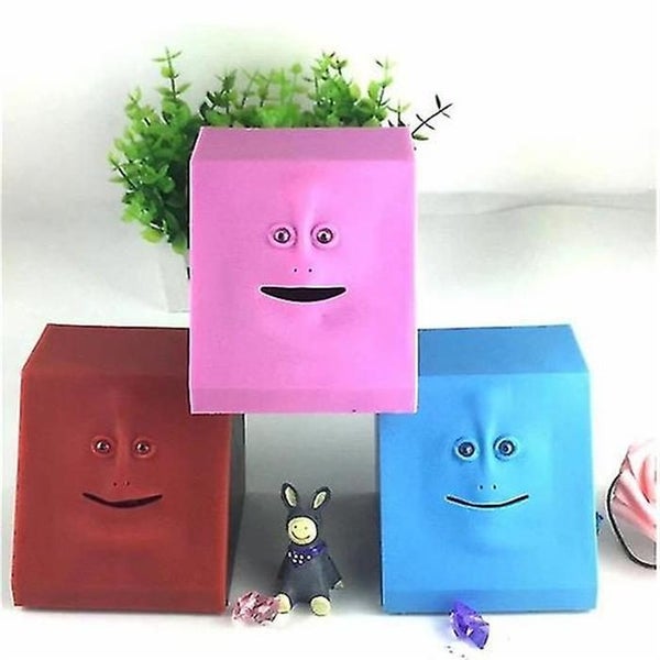 Face Bank Coin Eating Saving Money Box Piggy Banks Money Jars Electronic Pigg Carousel 2