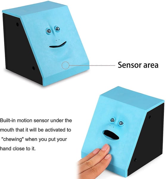Face Bank Coin Eating Saving Money Box Piggy Banks Money Jars Electronic Pigg Carousel 5