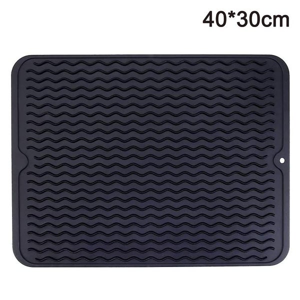 Silicone Drying Mat For Kitchen Counter ? Dishwasher-safe Silicone Dish Drying Carousel 1