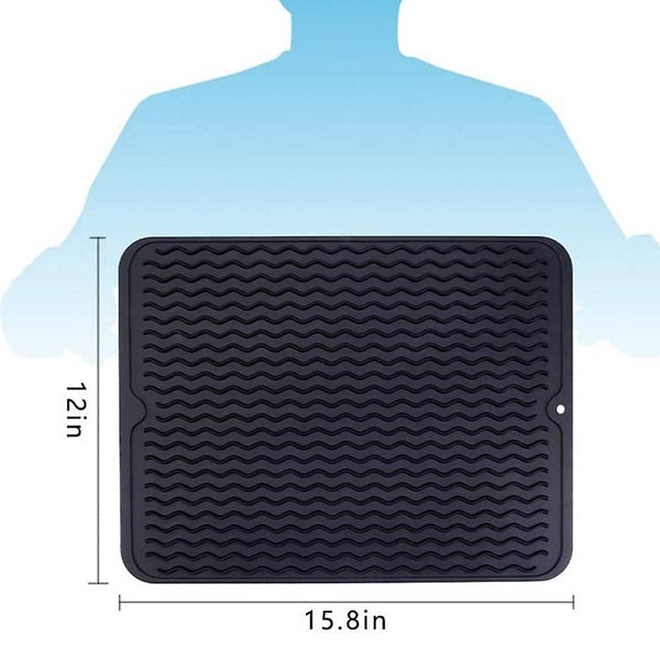 Silicone Drying Mat For Kitchen Counter ? Dishwasher-safe Silicone Dish Drying Carousel 5