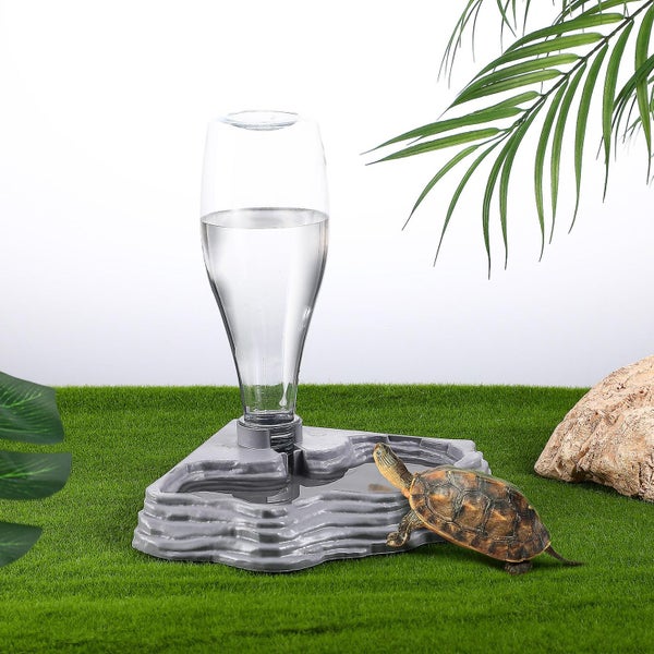 Reptile Water Feeder Automatic Water Dispenser Feeding Container Tool For Tort Carousel 2