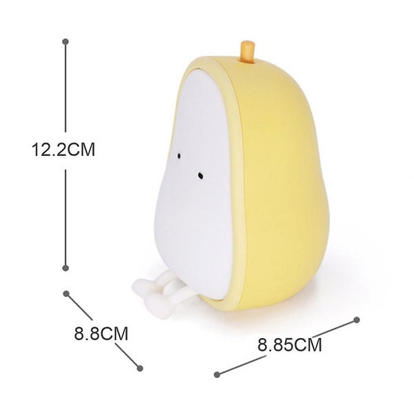 Usb Rechargeable Lamps - Night Lights For Kids Silicone Bedside Lamp Yellow Pea Carousel 2