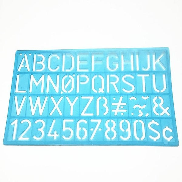 4 Pcs Alphabet Letter Stencil Number & Letter Stencil Reusable Digital Stencil Carousel 2