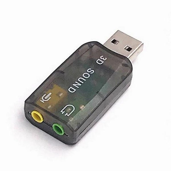 3 Pcs 3d External Drive-free Usb Sound Card 5.1 Channel Usb Audio Adapter With Carousel 5