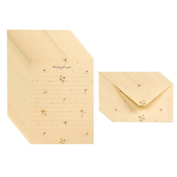 Greeting Card And Envelope Set - Writing Paper For Home Office Stationary - 20 Carousel 1