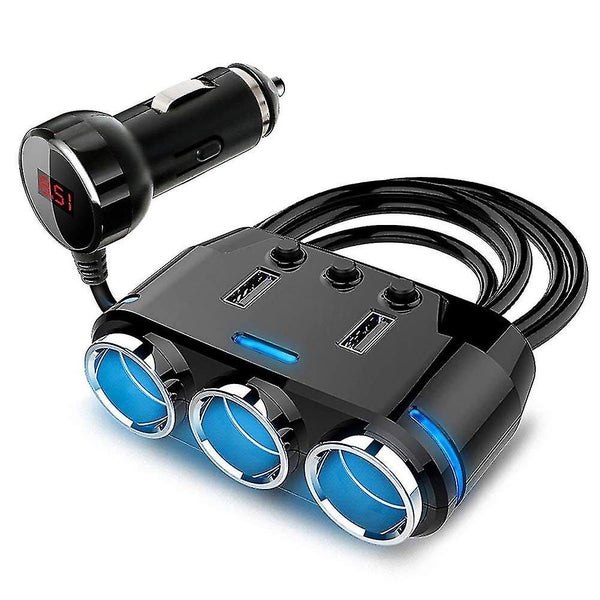 Car Charger Cigarette Lighter Shunt 3 Socket Car Charger Shunt Car Accessories Carousel 1