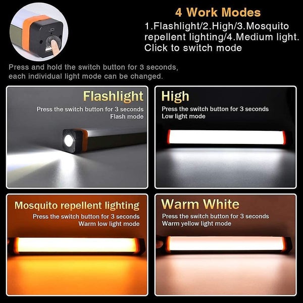 Versatile Rechargeable Camping Lantern 4 Modes & Adjustable Brightness For Outd Carousel 2