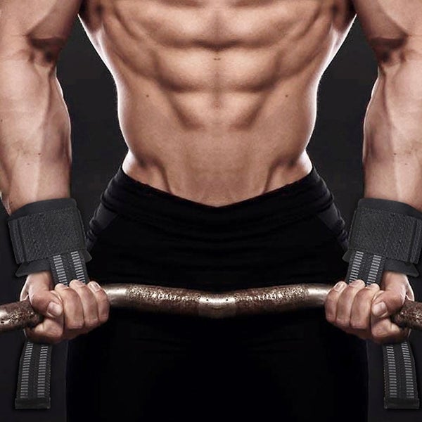 Hard Pull Wrist Lifting Straps Grips For Weightlifting Bodybuilding Strength Carousel 5