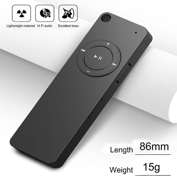 Ultra-thin Mp3 Player With Bluetooth Built-in Speaker Hifi Lossless Sound 16gb Carousel 5