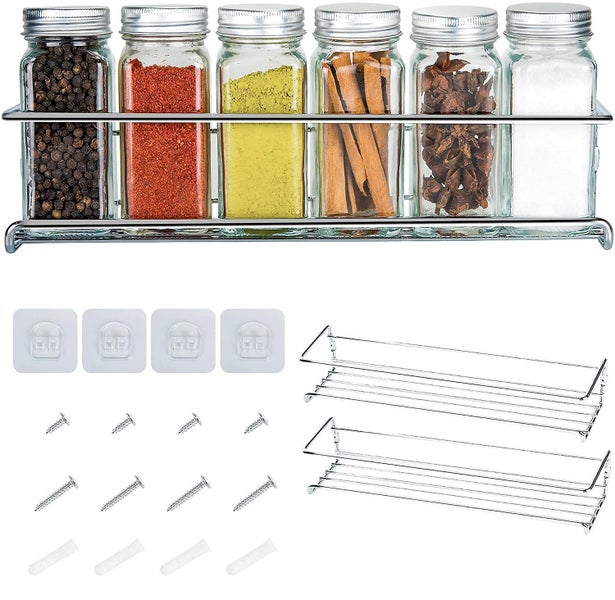 Wall Mounted Spice Rack Organizer For Cabinets. Spice Rack. Condiment Organize Carousel 2
