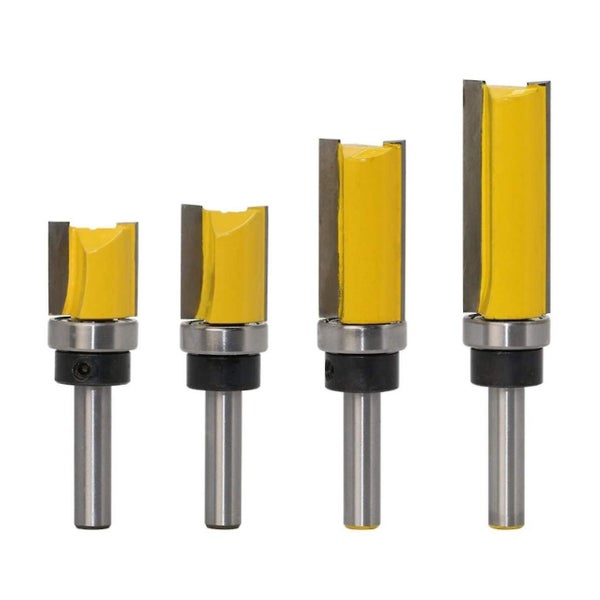 Woodworking Milling Cutter Shank Finish Pattern Router Bits Set With Flush Tri Carousel 1