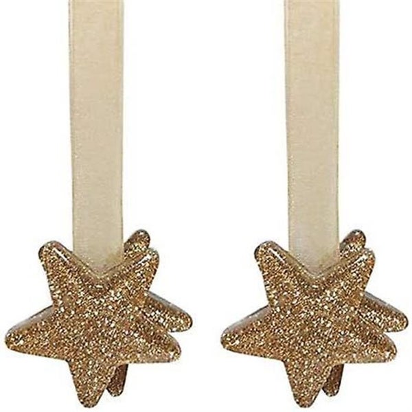 One Pair Star Magnetic Curtain Buckle Silk Holder Tiebacks Shining Curtain Buc Carousel 2