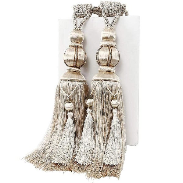 Tassels Curtain Tiebacks Home Decorative Window Drapery Ball Tassels Rope Hold Carousel 1