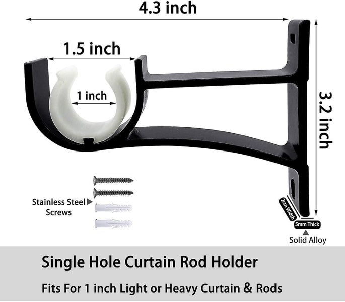 Curtain Rod Bracketsmall Curtain Rod Brackets Holder For Curtain Rods Carousel 2