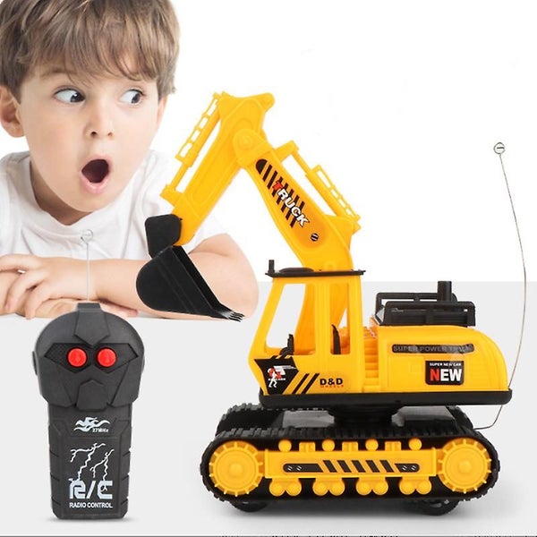 Children Remote Control Ex cavator Super Powerful Die-cast Construction Bulldo Carousel 2