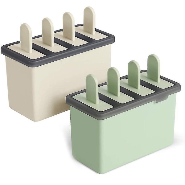 Mini-factory Popsicle Molds Ice Diy 4 Cell Popsicle Frozen Fruit Reusable Ice Carousel 1