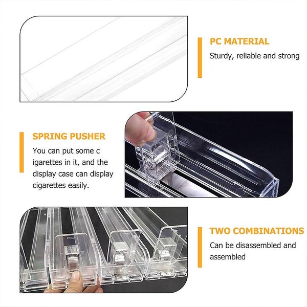 4pcs Cigarette Dispensers Automatic Cigarette Push Tray Showcase Display Cigar Carousel 3