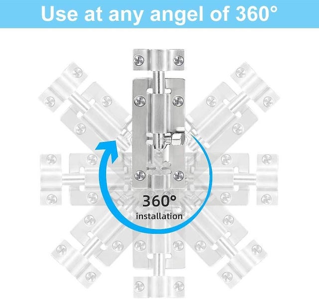 2 Pack Barrel Bolt Upgrade 3 Inches Slide Latch Lock Thickened Stainless Steel Carousel 2