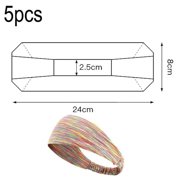 Sports Headband Women's Yoga Athletic Hairband Men's Sweatband Workingout Headb Carousel 2