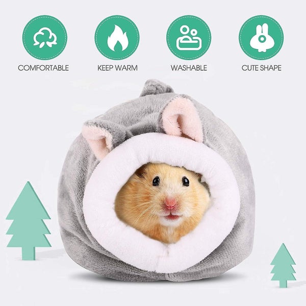Hedgehog Snuggle Sack Rat Hamster House Bed Winter Warm Fleece Small Pet Chinc Carousel 2