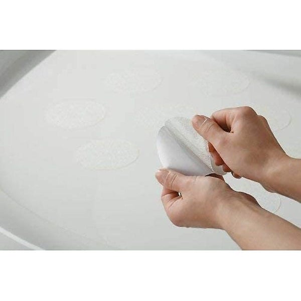12 Shower Stickers Non-slip Bathtub Non-slip Stickers Round 10 Cm Transparent Carousel 5