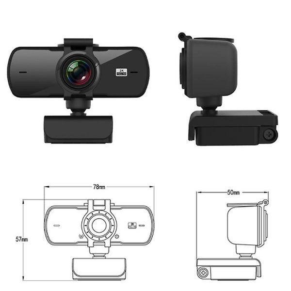 Computer Camera 2k Hd Online Game Teaching Video Live Webcam Privacy Cover Cam Carousel 5