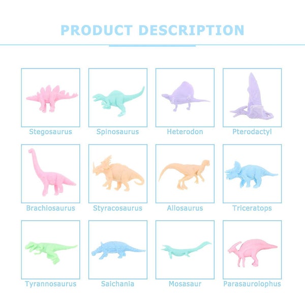 48pcs Kids Dinosaur Figurines Models Children Dinosaur Cognitive Toys Baby Toy Carousel 2