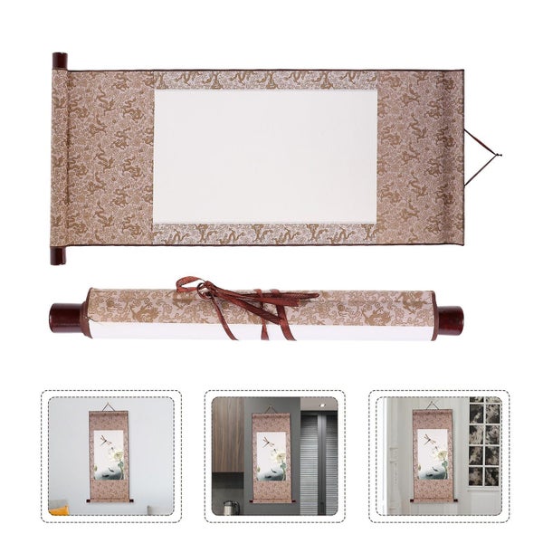 2 Pcs Kids Kits Xuan Paper Art Wall Scrolls Blank Chinese Xuan Paper Chinese X Carousel 2