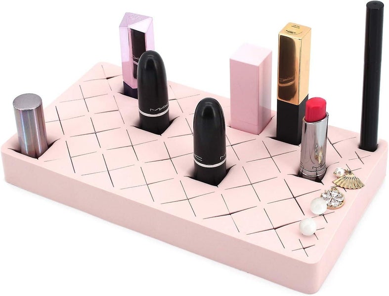 Lipstick Holder Makeup Storage Solution 36-compartment Silicone Lipstick Displ Carousel 1