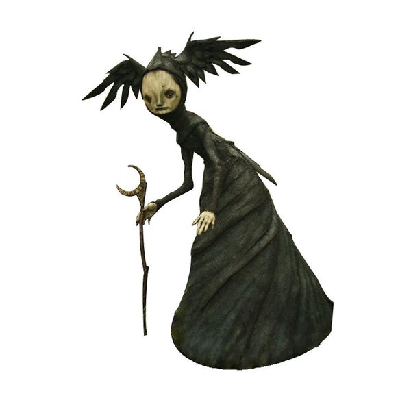 Witch Statue Lawn Ornament Unique Design Durable Halloween Decor Props Decorat Carousel 1